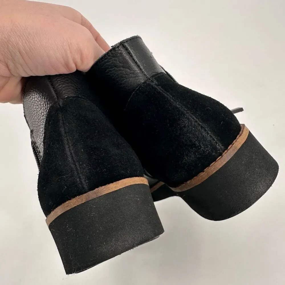 NWOB SoftWalk Wesley Women's Leather Side Zip Ankle Bootie Black Size 8.5 Narrow